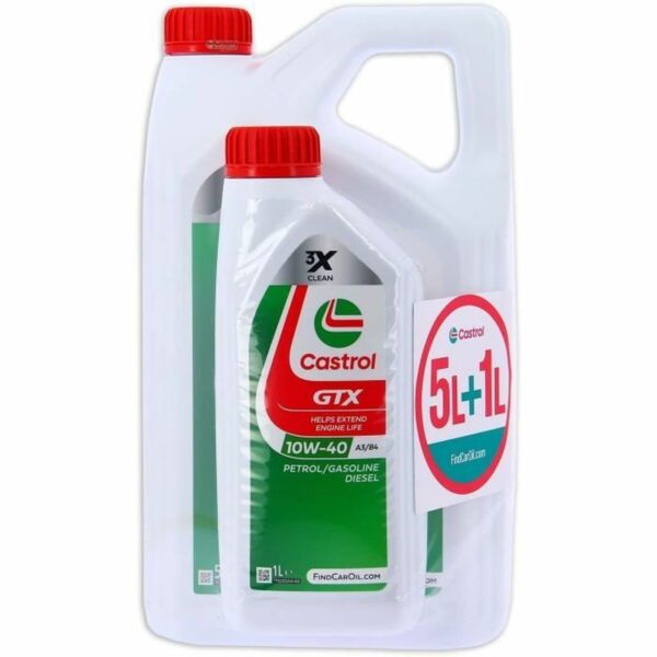 Auto-Motoröl Castrol GTX 10W 40 6 L – Bild 2