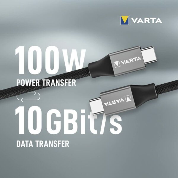 USB-C-Kabel Varta 2 m Schwarz – Bild 7