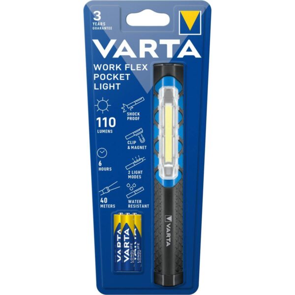 Taschenlampe Varta Work Flex Pocket Light 1,5 W 110 Lm – Bild 4