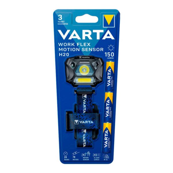 LED-Kopf-Taschenlampe Varta Work Flex H20 3 W 150 Lm Bewegungsmelder – Bild 4