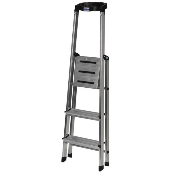 3-stufige Klappleiter Krause 126313 Silberfarben Aluminium – Bild 7