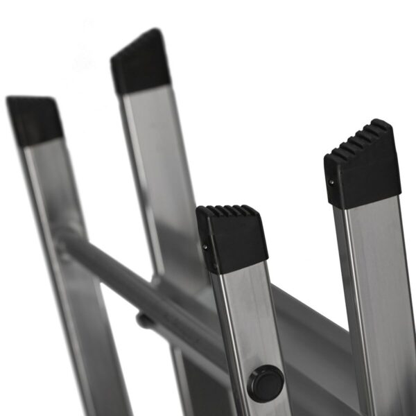 3-stufige Klappleiter Krause 126313 Silberfarben Aluminium – Bild 4