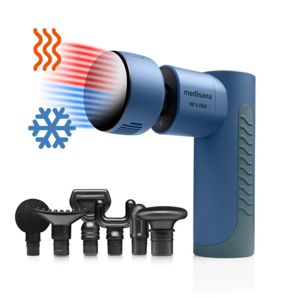 Muskel-Massagepistole mit Wärme und Kälte Medisana MG 600 Blau Schwarz – Bild 3