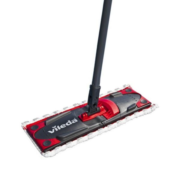 Mop with Bucket Vileda Ultramax Schwarz Rot Kunststoff Faser – Bild 2