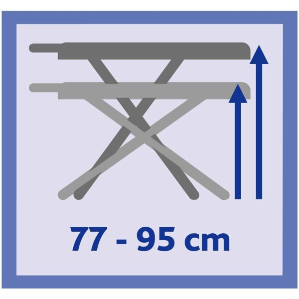 Bügelbrett Vileda Perfect 161266 122 x 44 cm grün Metall Kunststoff 2-in-1 – Bild 8