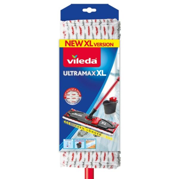Wischmopp Vileda Ultramax XL Weiß Rot Mikrofaser – Bild 7