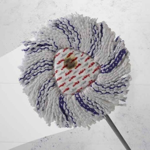 Mop with Bucket Vileda 167751 Schwarz Rot Mikrofaser Kunststoff – Bild 5
