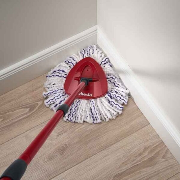 Mop with Bucket Vileda 167751 Schwarz Rot Mikrofaser Kunststoff – Bild 6