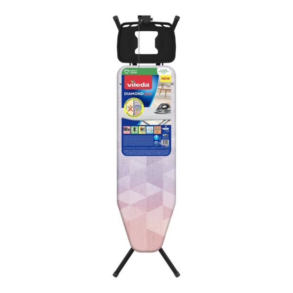 Bügelbrett Vileda Dimond Plus gedruckt Baumwolle Schwamm 120 x 38 cm – Bild 2
