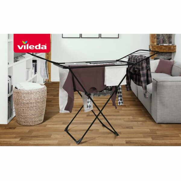 Faltbarer Wäscheständer Vileda Universal Black 174100 180 x 55 x 93 cm – Bild 7