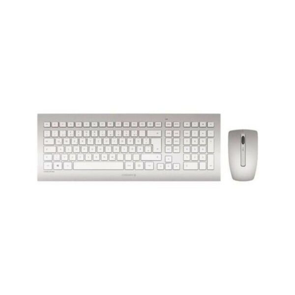 Tastatur mit Drahtloser Maus Cherry JD-0310ES Grau Qwerty Spanisch