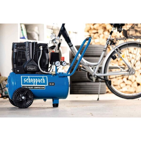 Luftkompressor Scheppach HC25Si horizontal 1100 W 8 bar 24 L – Bild 5