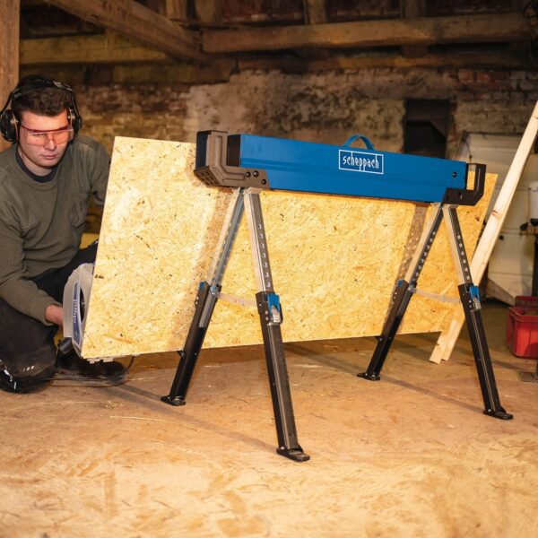 Satz von Böcken Scheppach MWB600 Stahl 82 cm (2 Stück) – Bild 4