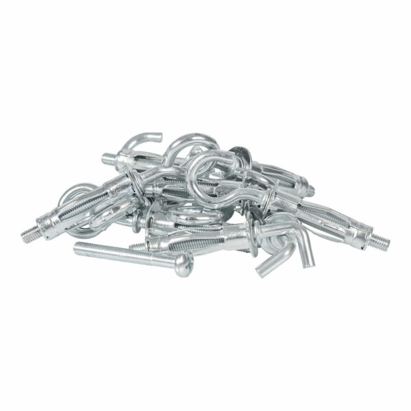 Set von Haken, Augenschrauben und Aufhängern Rapid Ø 11 x 37 mm Erweiterung Metall 12 Stück – Bild 2