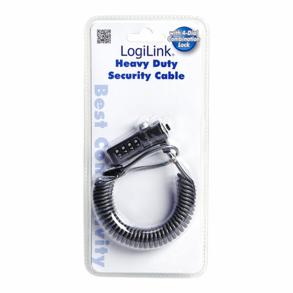 Anti-Diebstahl-Kabel LogiLink 1,8 m Laptop – Bild 2