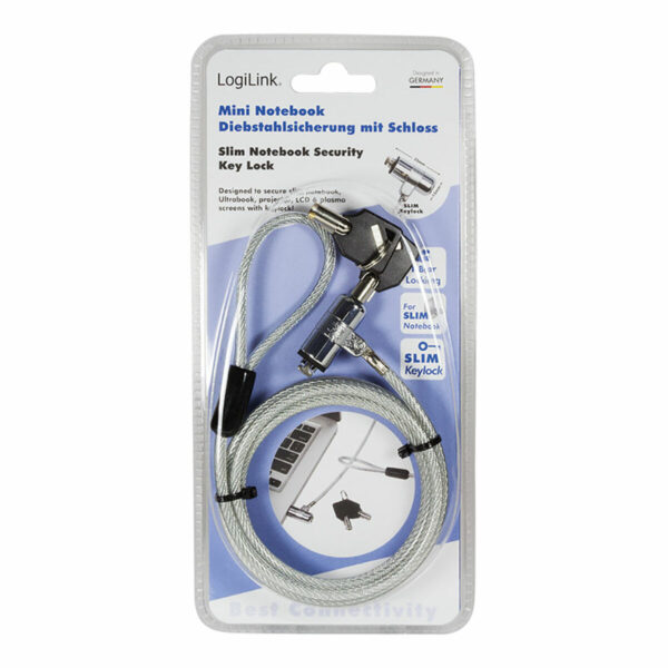 Anti-Diebstahl-Kabel LogiLink 1,5 m Laptop Ultrafein – Bild 4