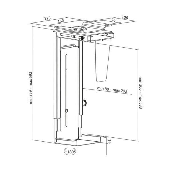 Halterung LogiLink Turm – Bild 3