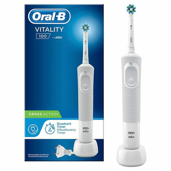 Elektrische Zahnbürste Oral-B VITALITY 100 Weiß – Bild 2
