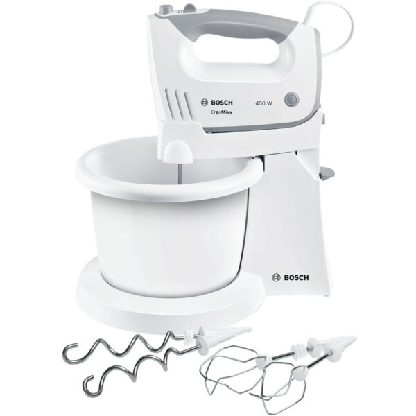 Küchen- und Knetmaschine mit Schüssel BOSCH MFQ36460 Weiß 450 W – Bild 2