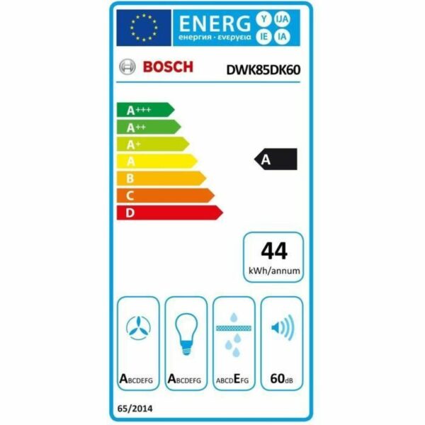 Konventioneller Rauchfang BOSCH DWK85DK60 Schwarz – Bild 7