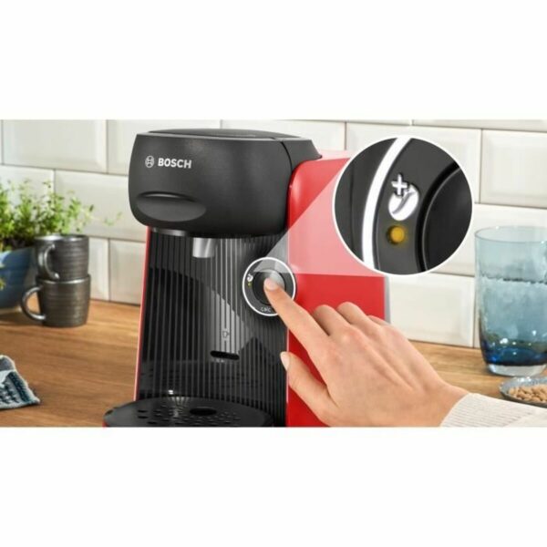 Kapsel-Kaffeemaschine BOSCH TAS163E T16 Finesse Schwarz Rot rouge 1400 W 700 ml – Bild 3
