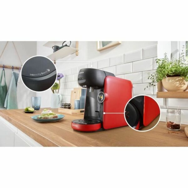 Kapsel-Kaffeemaschine BOSCH TAS163E T16 Finesse Schwarz Rot rouge 1400 W 700 ml – Bild 4