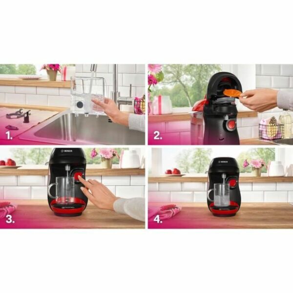 Kapsel-Kaffeemaschine BOSCH TAS103E Schwarz rouge 1400 W 700 ml – Bild 6
