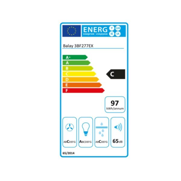 Konventioneller Rauchfang Balay 3BF277EX 70 cm 730 m3/h 252 W – Bild 2