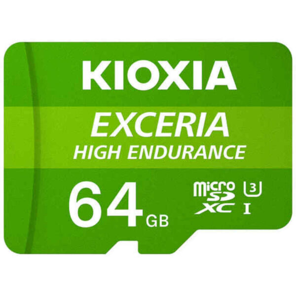 Mikro SD Speicherkarte mit Adapter Kioxia Exceria High Endurance Klasse 10 UHS-I U3 grün – Bild 4