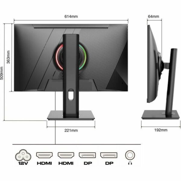 Monitor Japannext JN-27IPS165WQHDR-HSP WQHD 27" – Bild 2