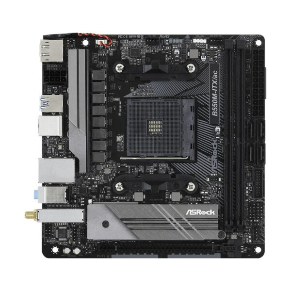 Motherboard ASRock B550M-ITX/ac AMD B550 AMD AM4 – Bild 2