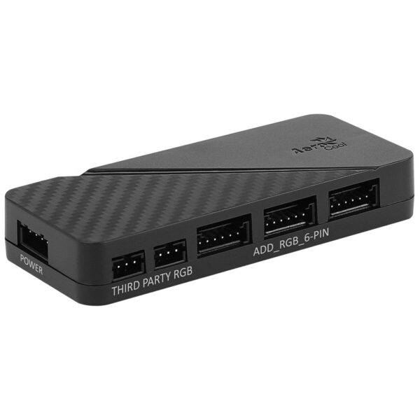 Hub USB Aerocool H66F Schwarz – Bild 2