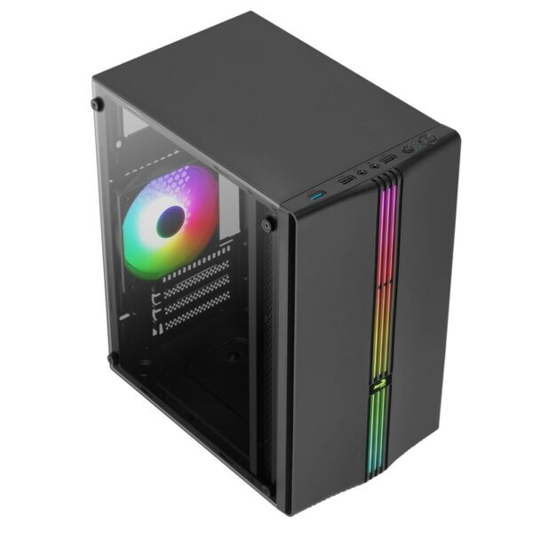 ATX Semi-Tower Gehäuse Aerocool PGS Evo Mini-G-BK-v1 Schwarz – Bild 2