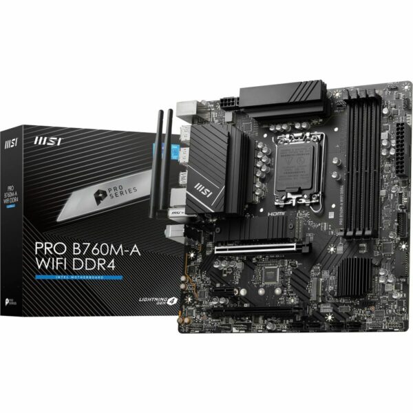 Motherboard MSI PRO B760M-A WIFI DDR4 Intel B760 LGA 1700