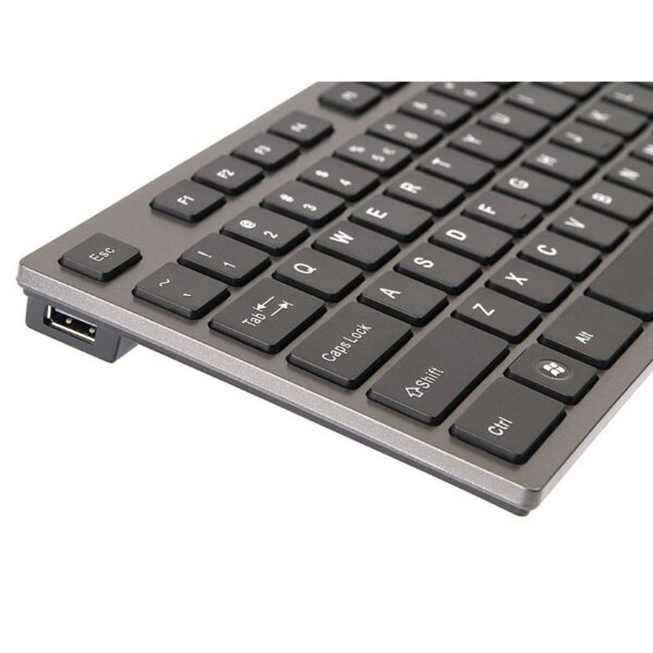 Tastatur A4 Tech KV-300H QWERTY Schwarz Grau Schwarzweiß Schwarz/Grau – Bild 4