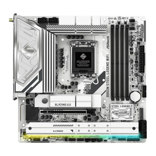 Motherboard ASRock B860M Steel Legend WiFi Intel B860 LGA 1851 – Bild 2