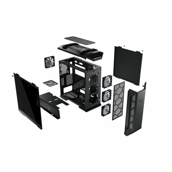 ATX Semi-Tower Gehäuse Asus TUF Gaming GT501 Schwarz Bunt – Bild 3