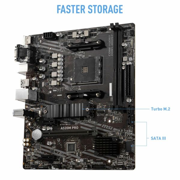 Motherboard MSI 7D14-005R mATX AM4 AMD AM4 – Bild 4