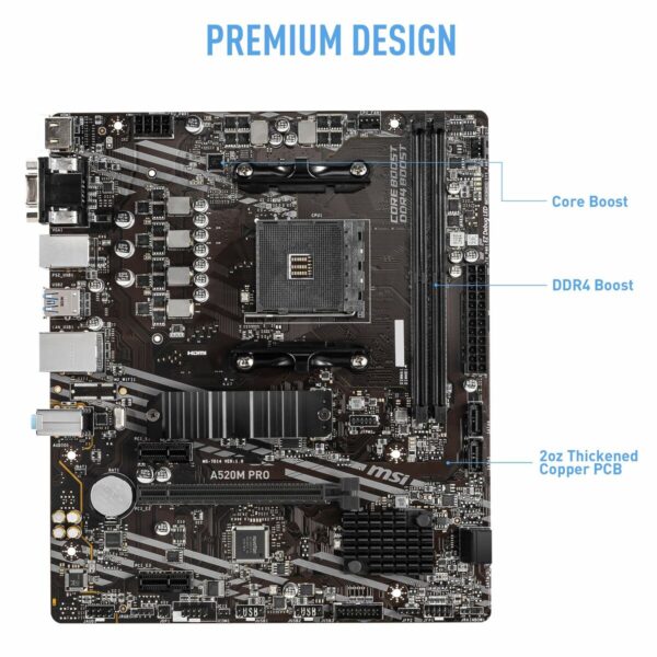 Motherboard MSI 7D14-005R mATX AM4 AMD AM4 – Bild 5