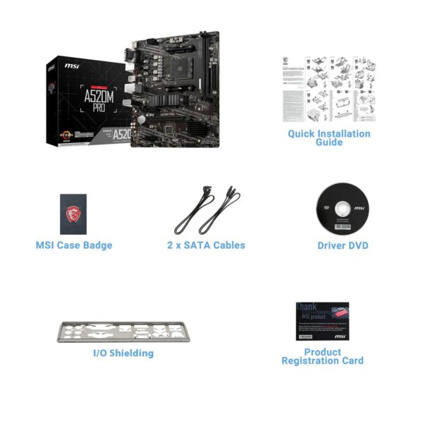 Motherboard MSI 7D14-005R mATX AM4 AMD AM4 – Bild 7