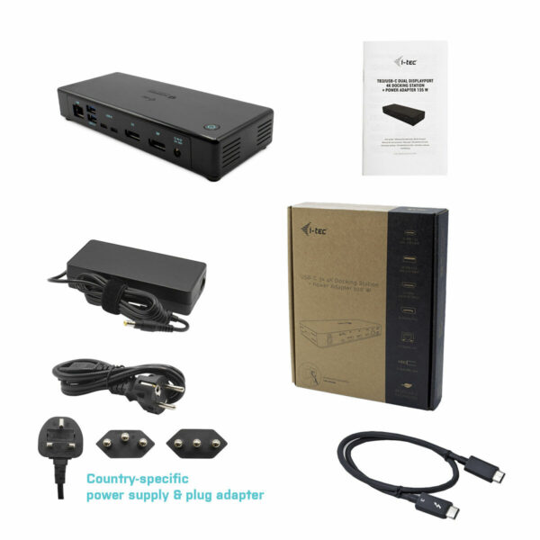 Dockstation i-Tec TB3CDUALDPDOCKPD Schwarz – Bild 2