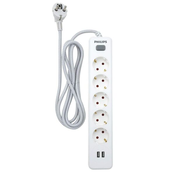 Steckerleiste mit 5 Steckdosen Philips – Bild 4
