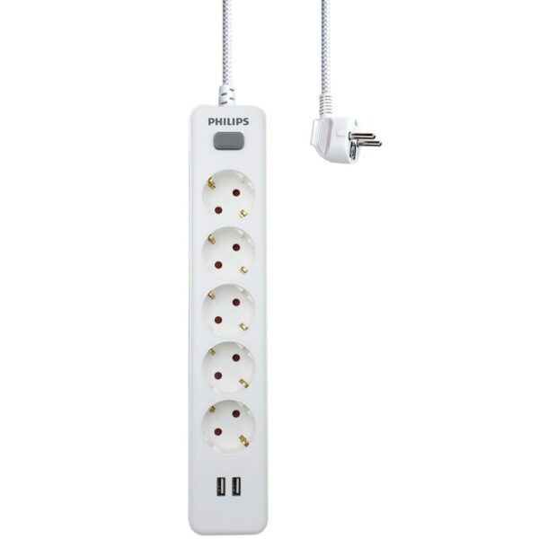Steckerleiste mit 5 Steckdosen Philips – Bild 2