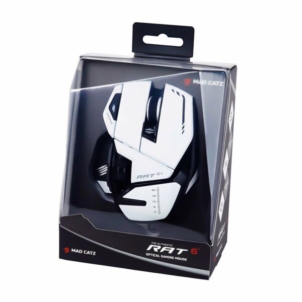 Mouse Mad Catz MR04DCINWH000-0 Weiß Bunt Schwarzweiß 12000 dpi – Bild 8