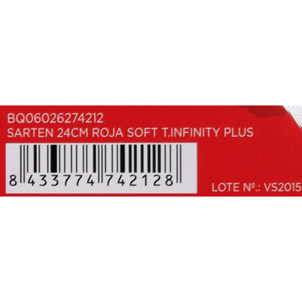 Pfanne Quttin Infinity Rot 24,3 x 43 x 5 cm (6 Stück) – Bild 4
