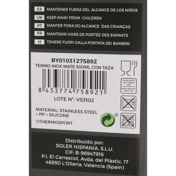 Reise-Thermoskanne ThermoSport Edelstahl Kop 500 ml (8 Stück) – Bild 5