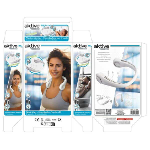 Nackenventilator Aktive Aufladbar (6 Stück) – Bild 8