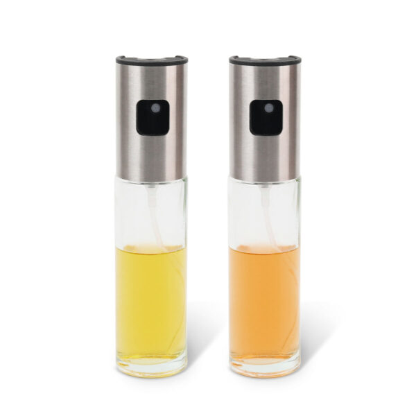 Ölfläschchen La Mediterránea Luxe Durchsichtig Silberfarben Glas 100 ml (24 Stück) – Bild 7
