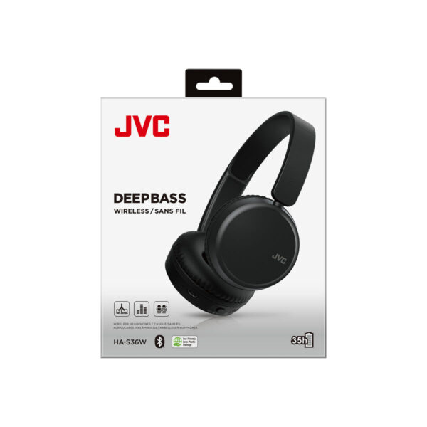 Bluetooth Kopfhörer mit Mikrofon JVC HA-S36W Schwarz – Bild 3