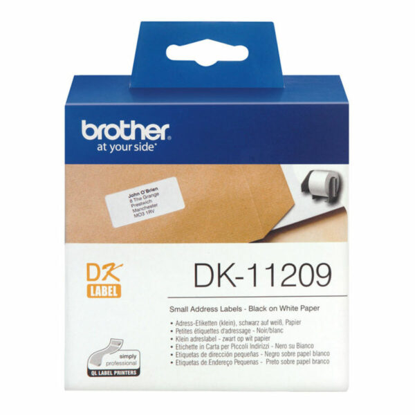 Drucker-Etiketten Brother DK-11209 Schwarz/Weiß 62 x 29 mm (3 Stück) – Bild 2